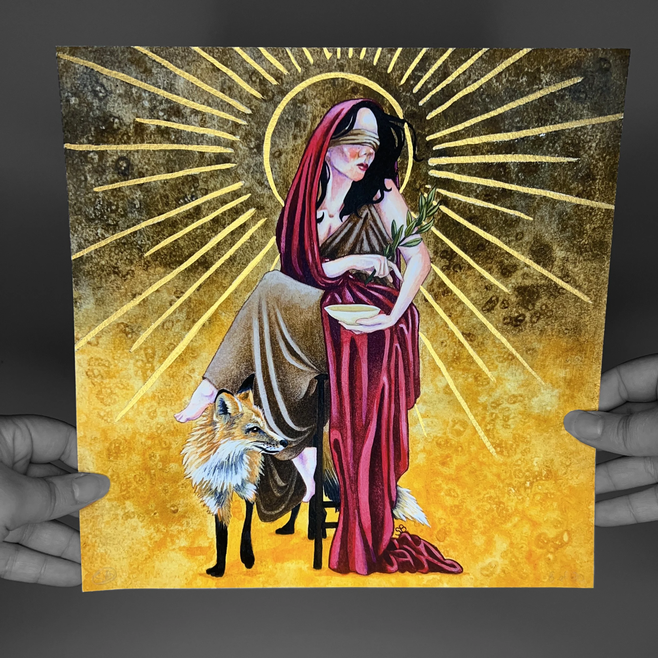 Oracle of Delphi' Limited Edition Archival Print 10x10in (25.4x25